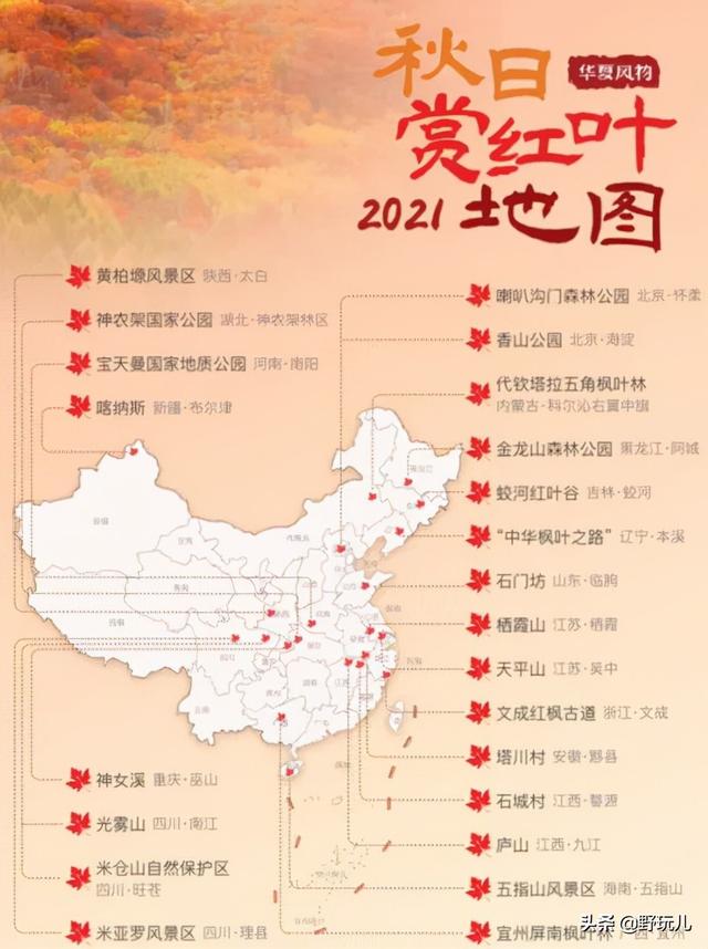 全国赏红叶地图出炉，解读秋色盛宴的攻略与指南
