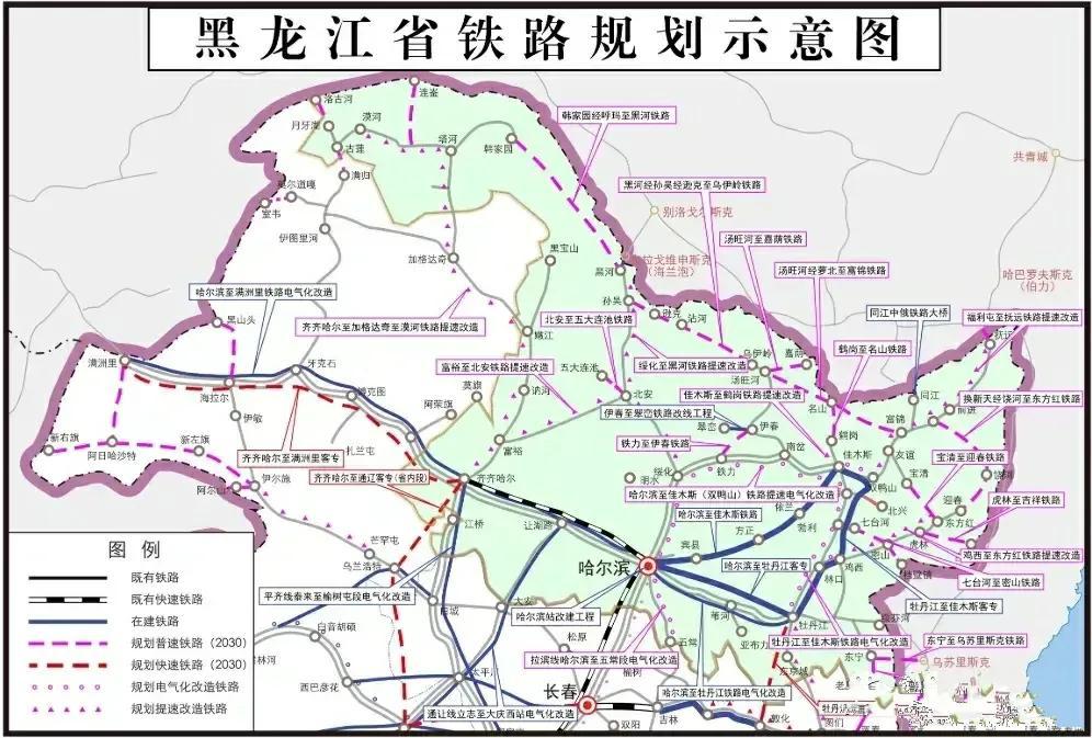 中国最新铁路地图全貌，变迁中的交通网络，自信与成就展现的骄傲之源