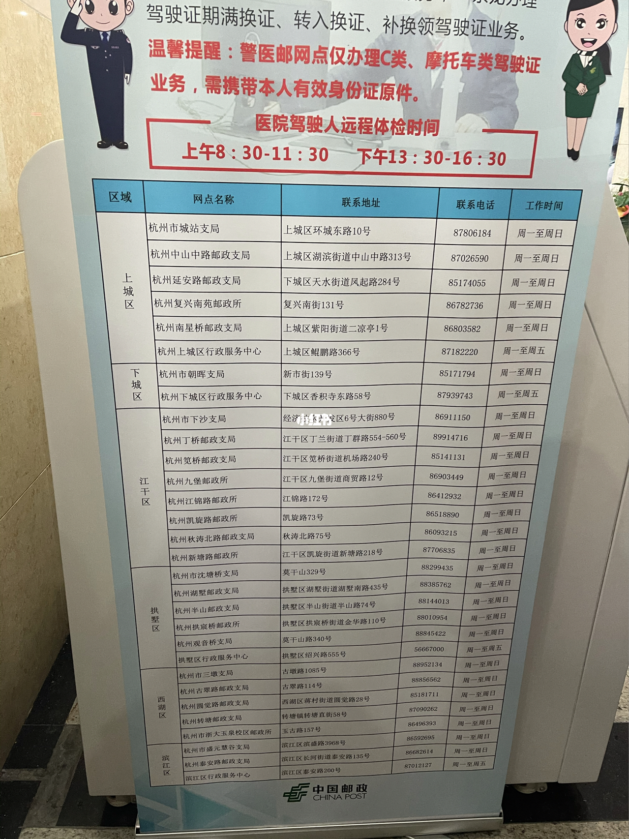 杭州驾照换证地点大全，最新全面指南